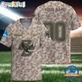 NCAA Boston College Eagles Camo Veterans Personalized Football Jersey