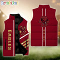 NCAA Boston College Eagles Sport Team Personalized Sleeveless Down Puffer Jacket