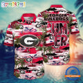 NCAA Bulldogs Flower Design Summer Beach Aloha Hawaiian Shirt