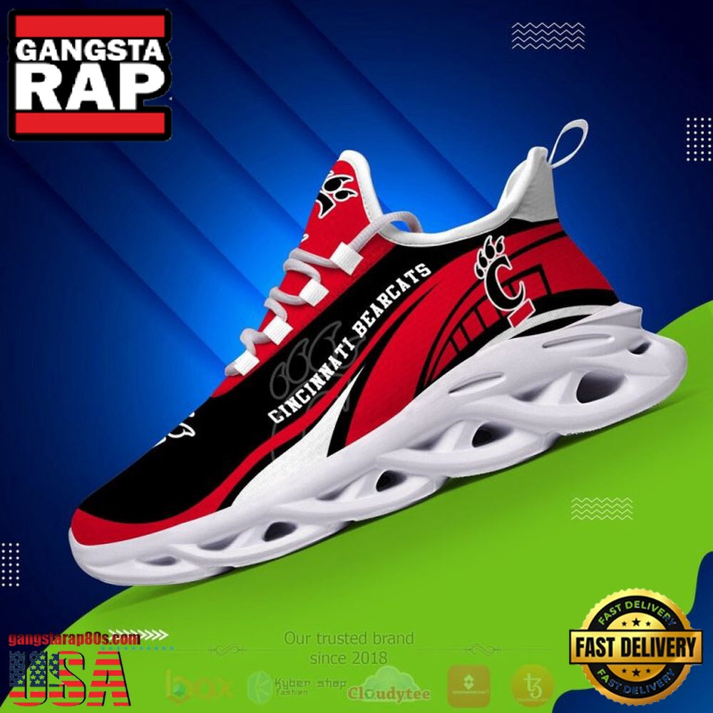 NCAA Cincinnati Bearcats Football Clunky Unique Design Max Soul Shoes Running Sneakers