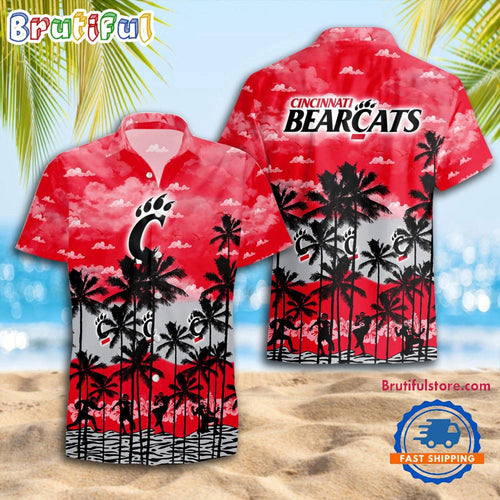 NCAA Cincinnati Bearcats Palm Tree Hawaiian Shirt