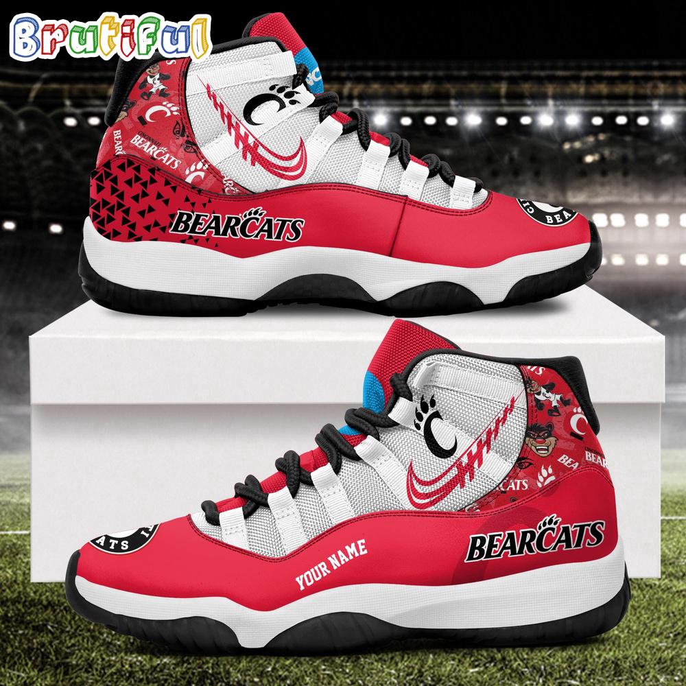 NCAA Cincinnati Bearcats Sport Logo Team Personalized Air Jordan 11 Shoes