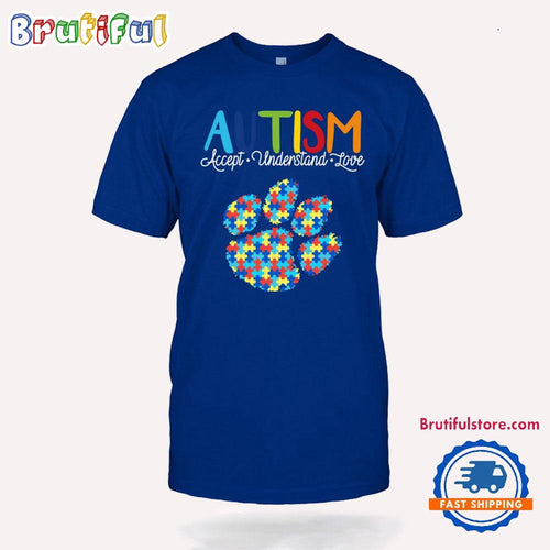 NCAA Clemson Tigers Autism Accept Understand Love T-Shirt