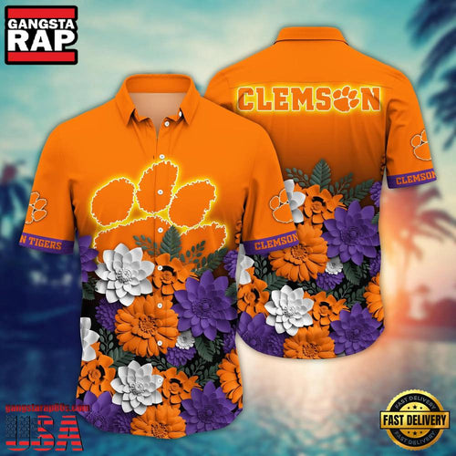 NCAA Clemson Tigers Hot Summer Aloha Hawaiian Shirt Hawaiian Shirt