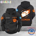NCAA Clemson Tigers Sport Team Design Logo Name Cargo Hoodie
