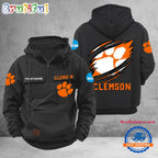 NCAA Clemson Tigers Sport Team Design Logo Name Cargo Hoodie