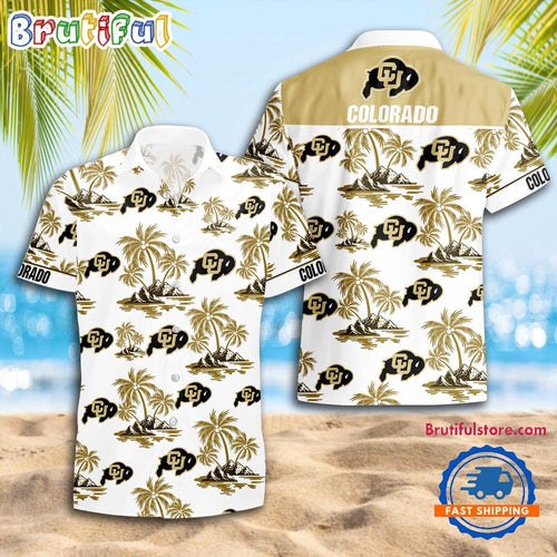 NCAA Colorado Buffaloes Sporty Aloha Summer Hawaiian Shirt