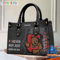 NCAA Cornell Big Red Forever Not Just When We Win Leather Hand Bag