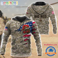 NCAA Cornell Big Red Military Veterans Camouflage Hoodie