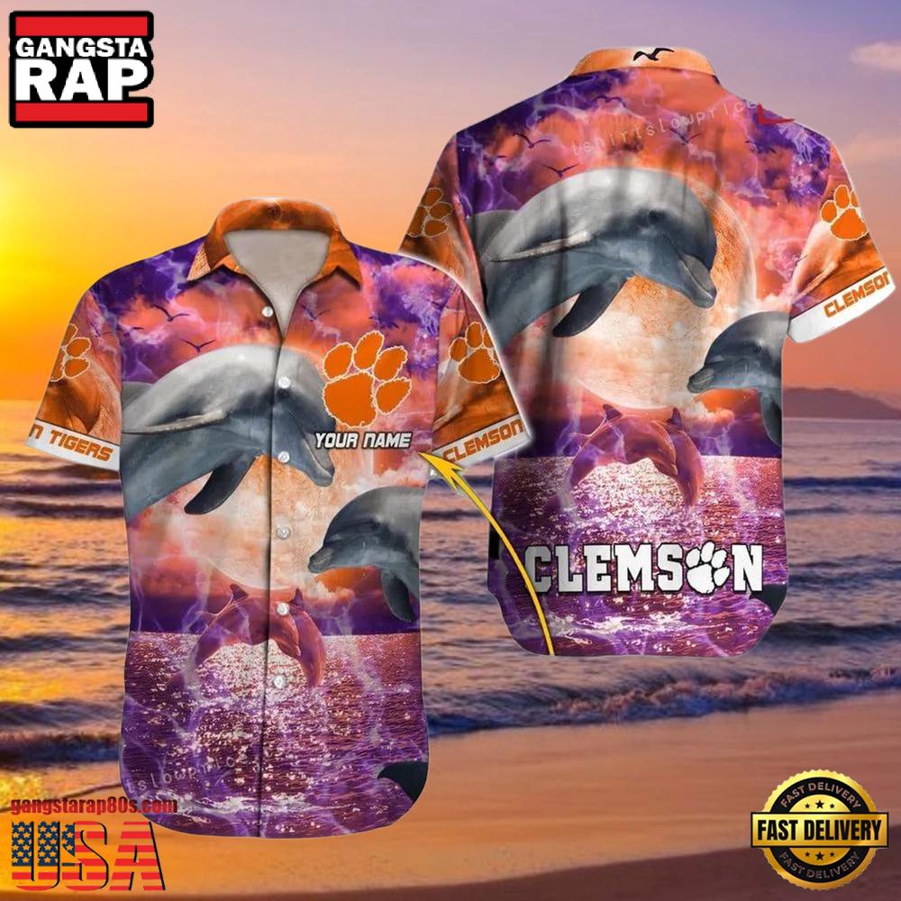NCAA Custom Clemson Tigers Style Hot Trending Summer Aloha Hawaiian Shirts