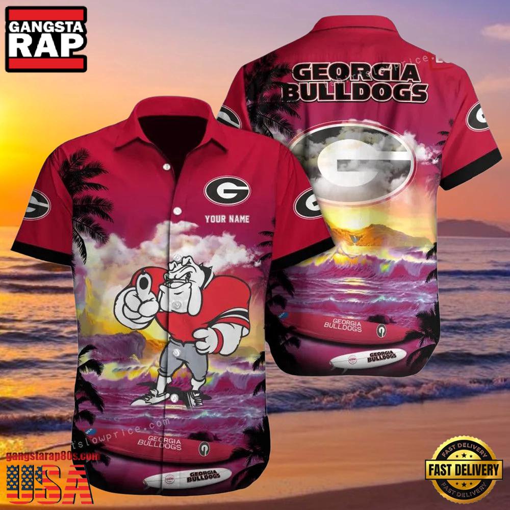 NCAA Custom Georgia Bulldogs Style Hot Trending Summer Aloha Hawaiian Shirt