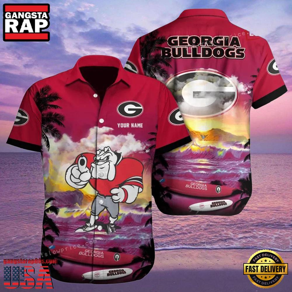 NCAA Custom Georgia Bulldogs Style Hot Trending Summer Aloha Hawaiian Shirt