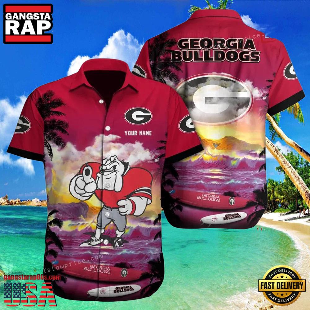 NCAA Custom Georgia Bulldogs Style Hot Trending Summer Aloha Hawaiian Shirt