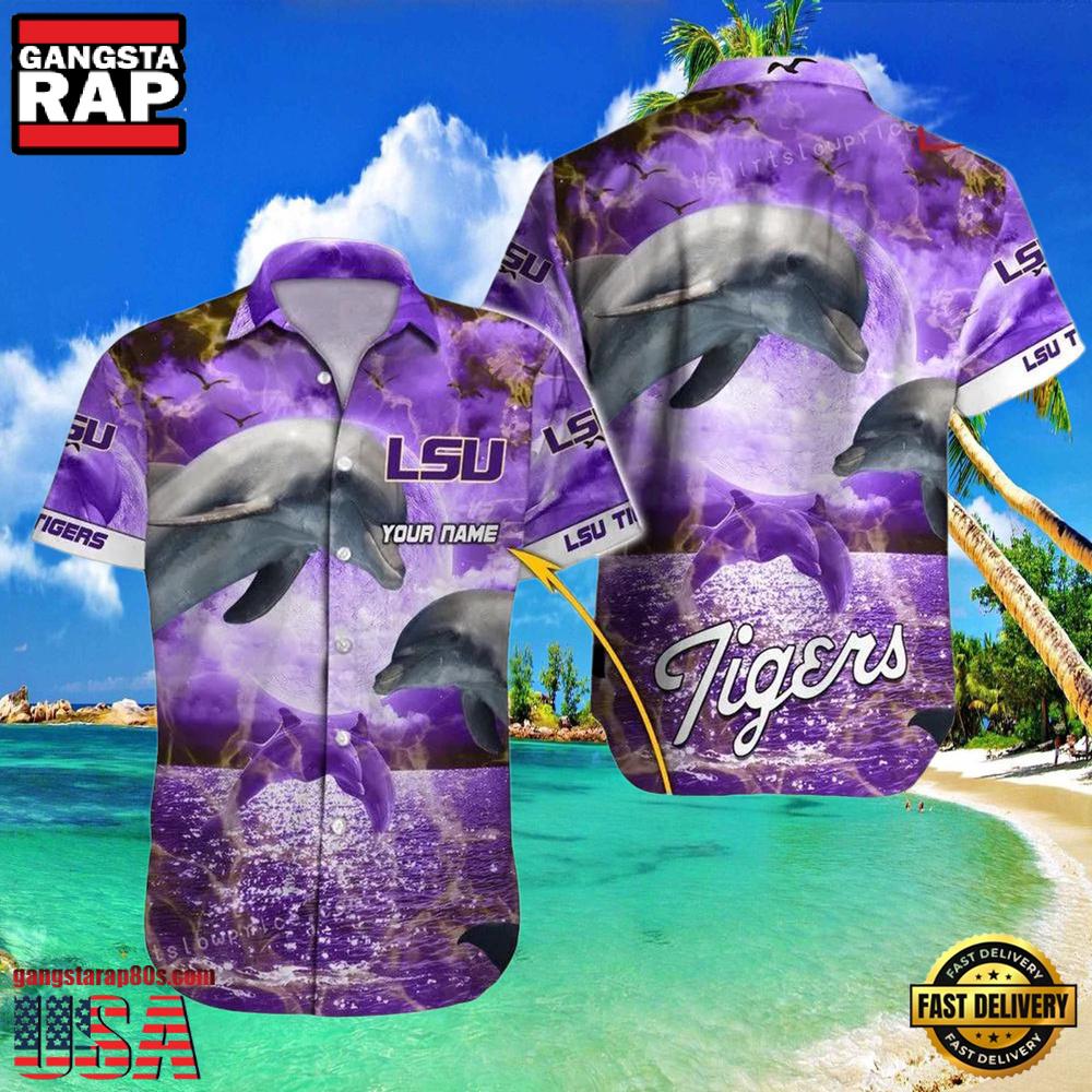NCAA Custom Lsu Tigers Style Hot Trending Summer Aloha Hawaiian Shirt Cheap