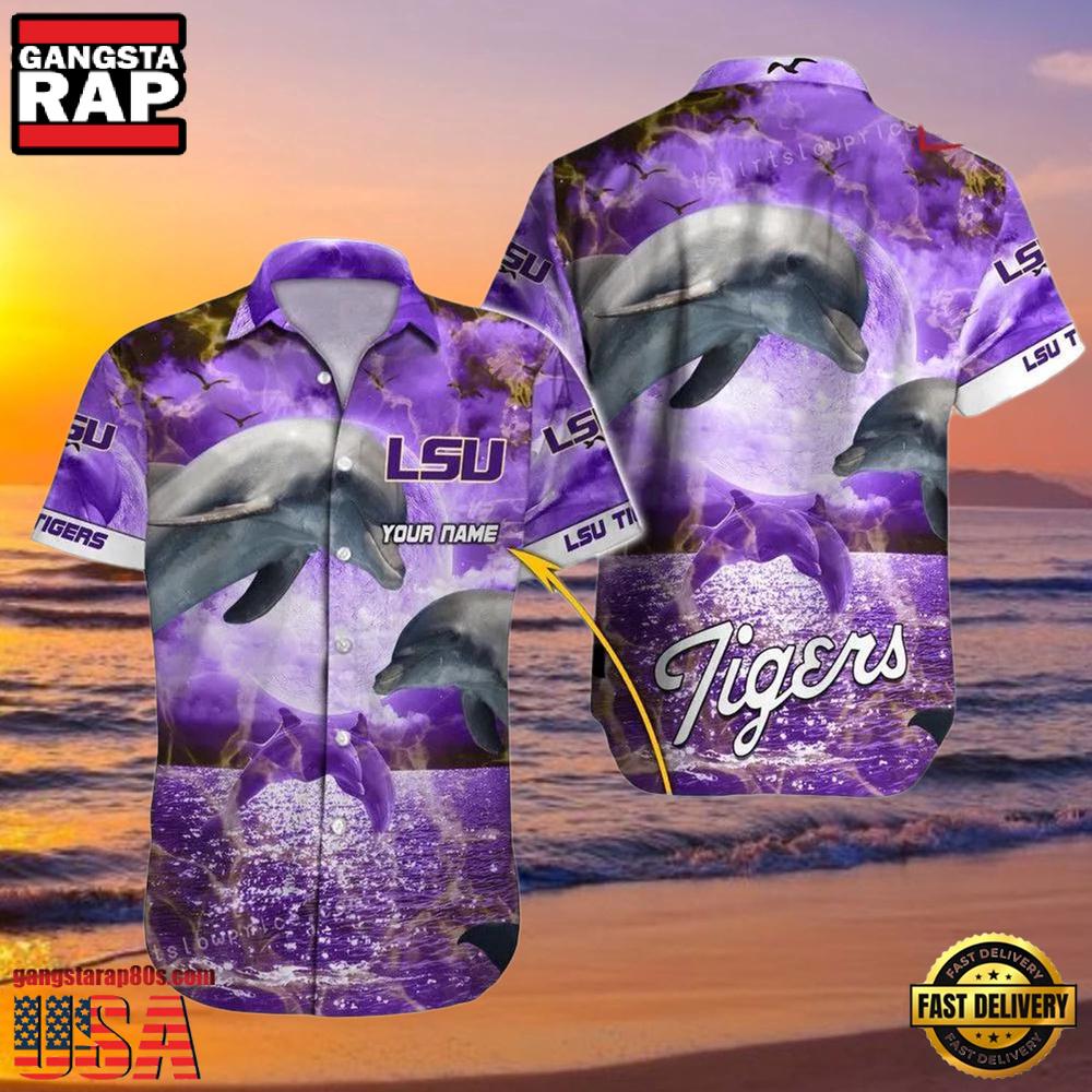 NCAA Custom Lsu Tigers Style Hot Trending Summer Aloha Hawaiian Shirt Cheap