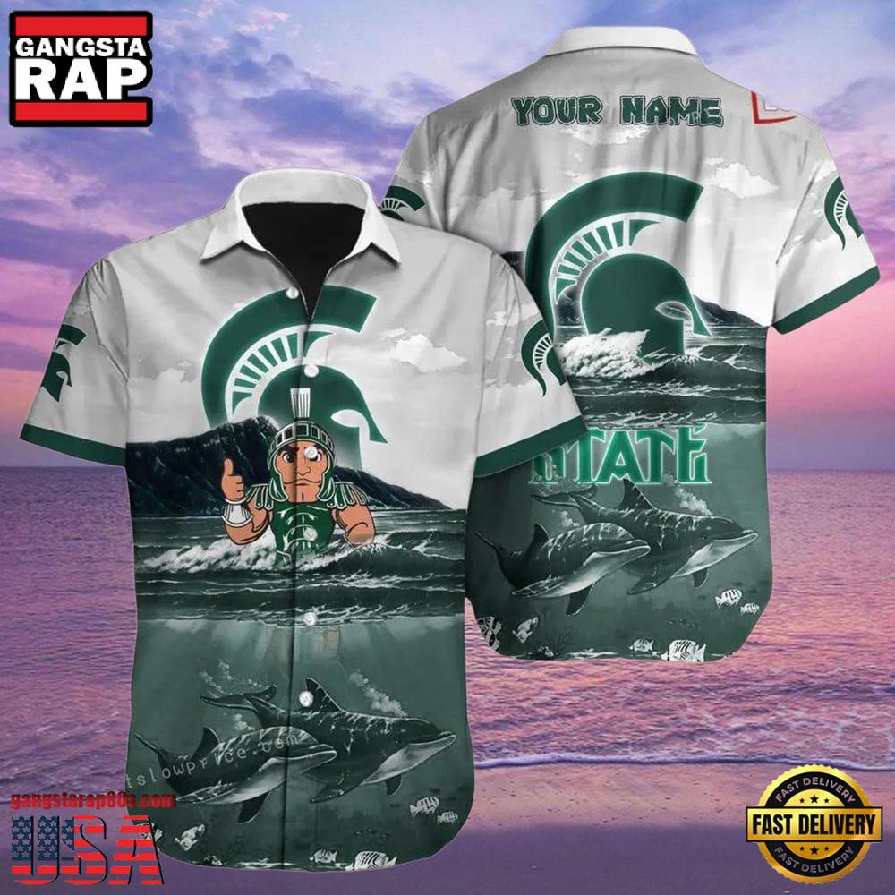 NCAA Custom Michigan State Spartans Style Hot Trending Summer Aloha Hawaiian Shirt