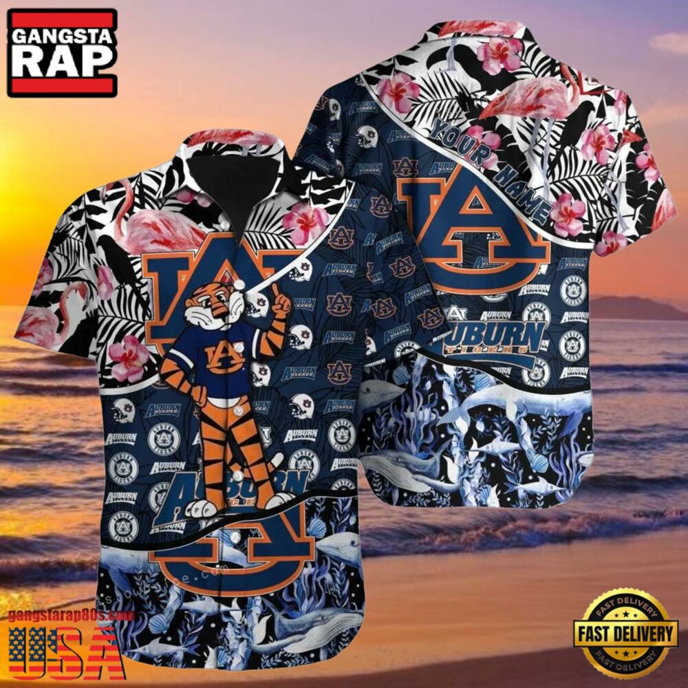 NCAA Custom Name Auburn Tigers Hawaiian Shirt Outfit.jpg