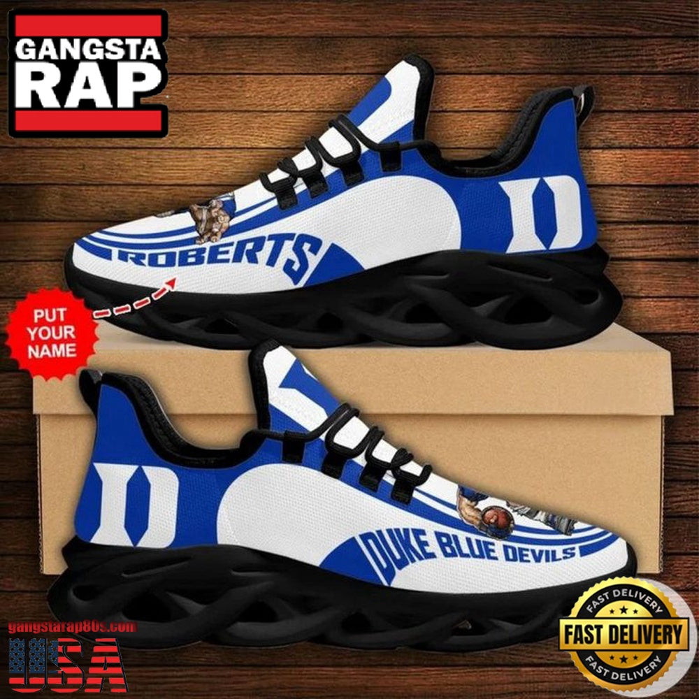 NCAA Custom Name Duke Blue Devils Sneaker Unique Design Max Soul Shoes Running Sneakers