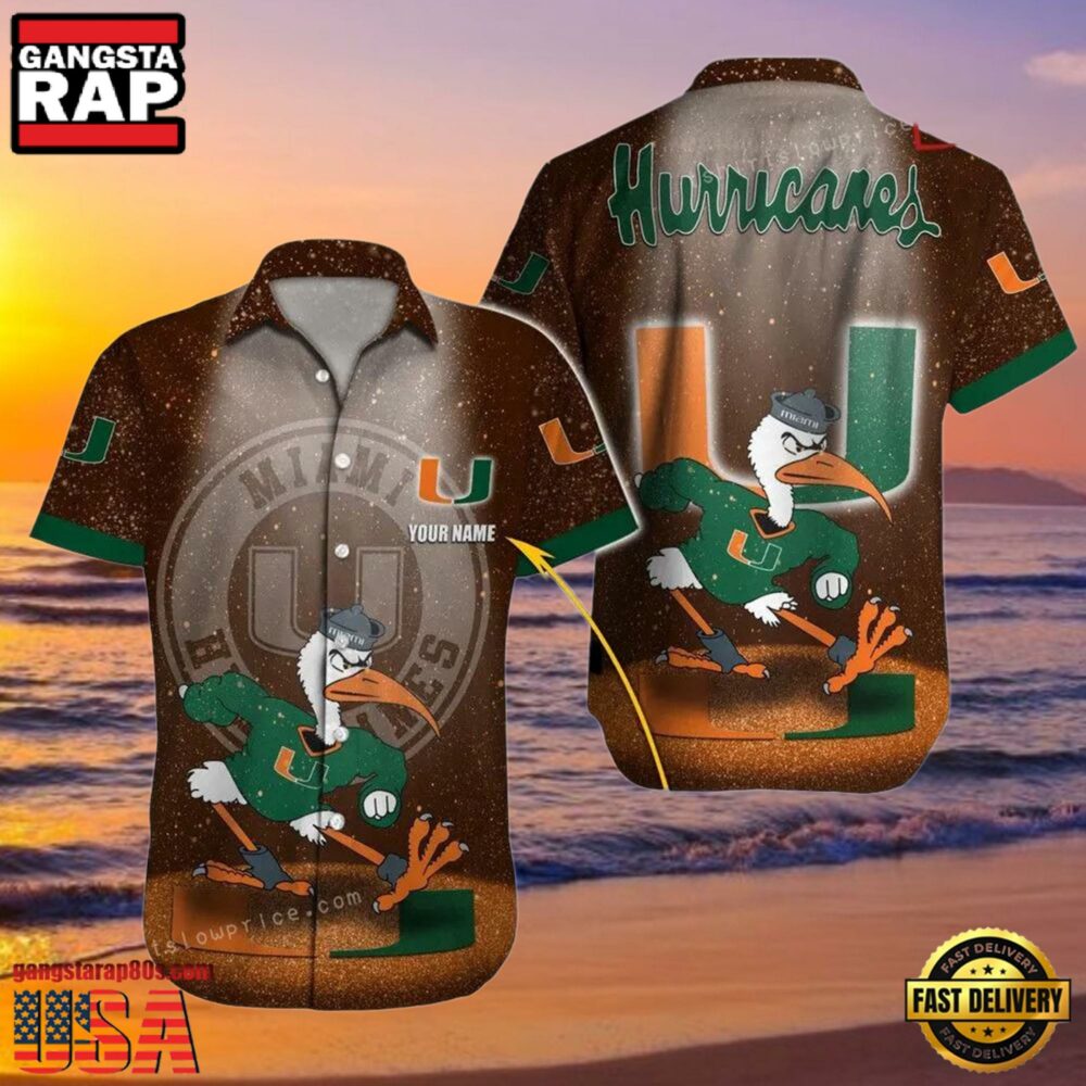 NCAA Custom Name Miami Hurricanes Hawaiian Shirt Outfit.jpg