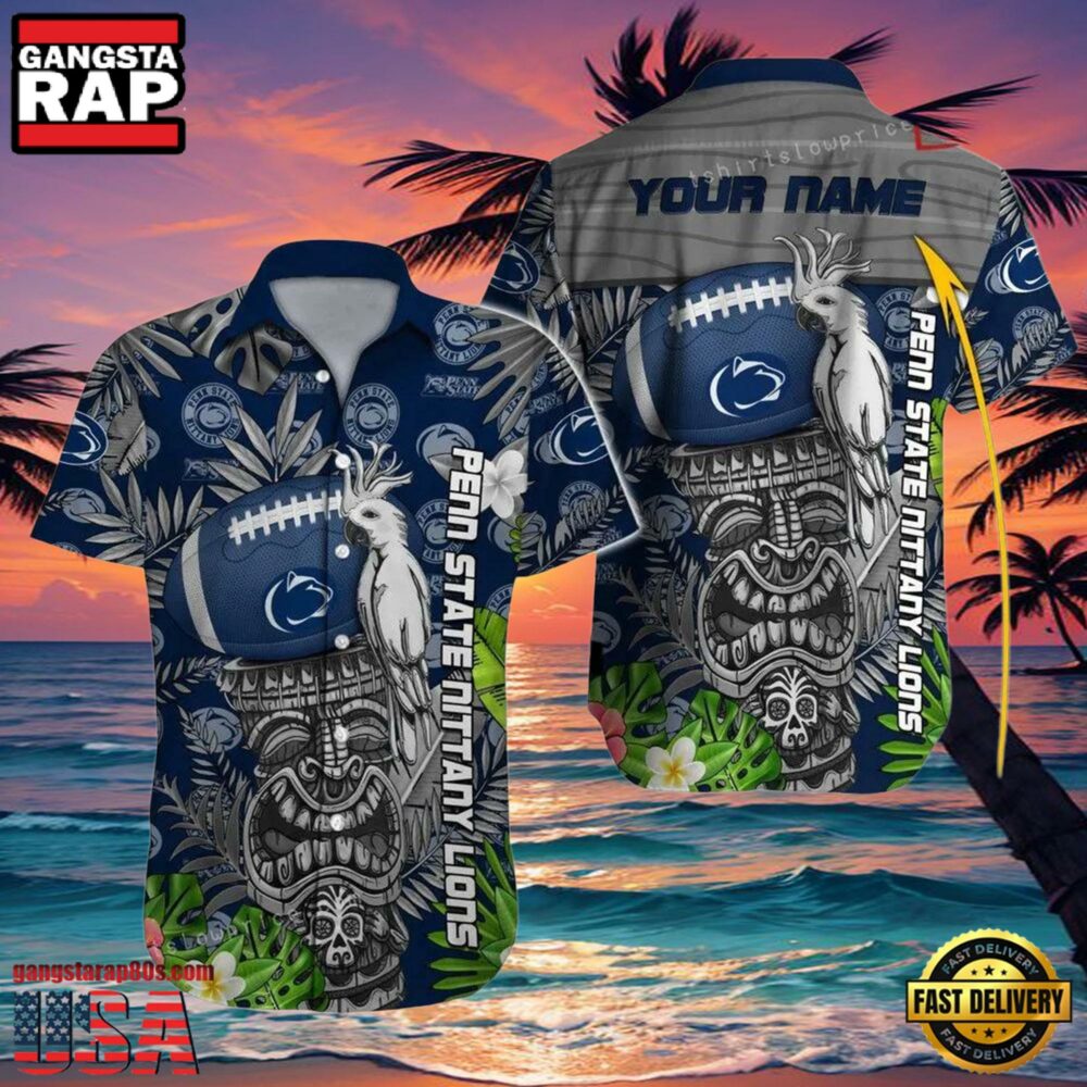 NCAA Custom Name Penn State Nittany Lions Hawaiian Shirt Hawaiian Shirt Cheap For Men Women