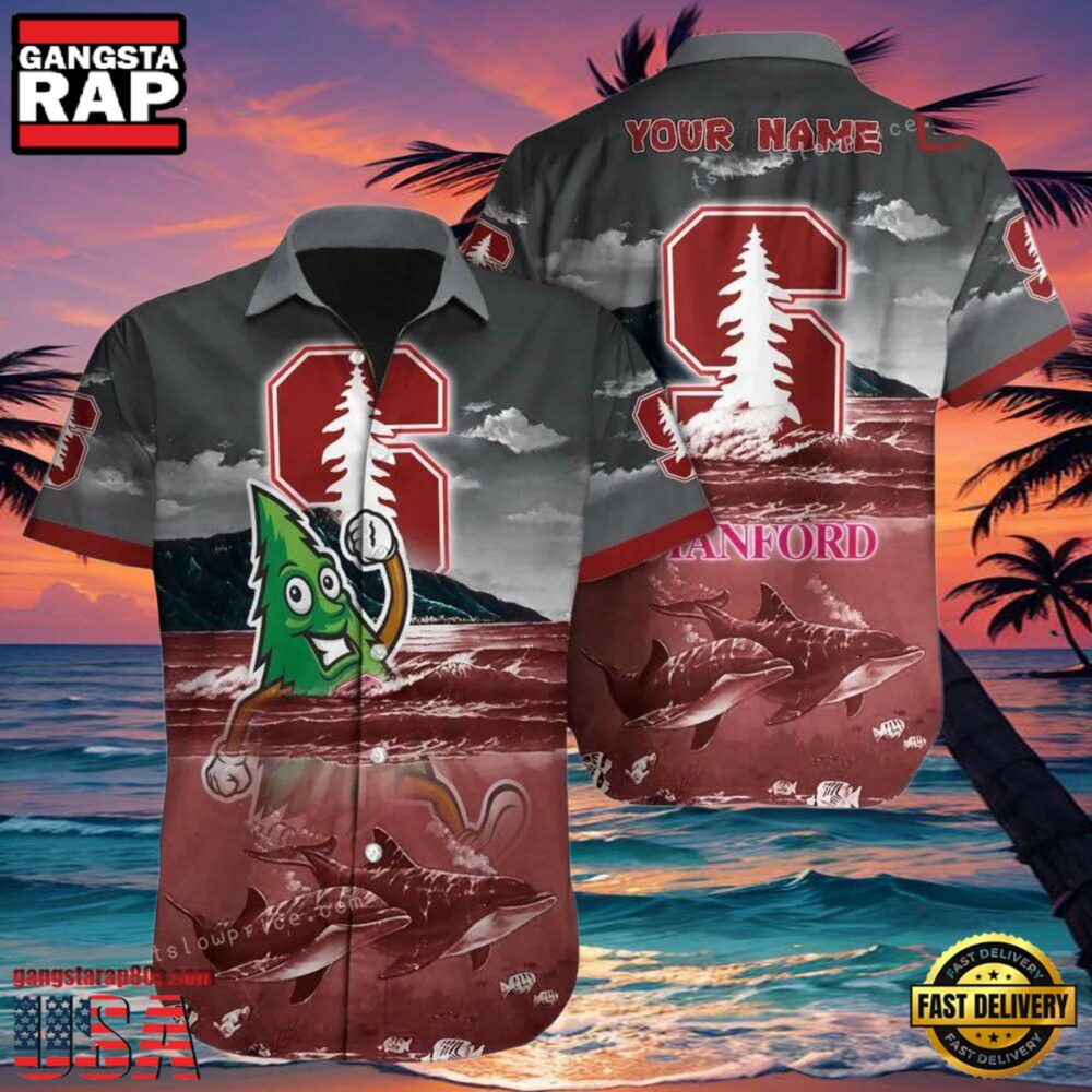 NCAA Custom Name Stanford Cardinal Hawaiian Shirt For Men And Women