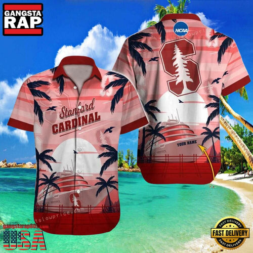 NCAA Custom Name Stanford Cardinal Hawaiian Shirt Hawaiian Shirt Cheap