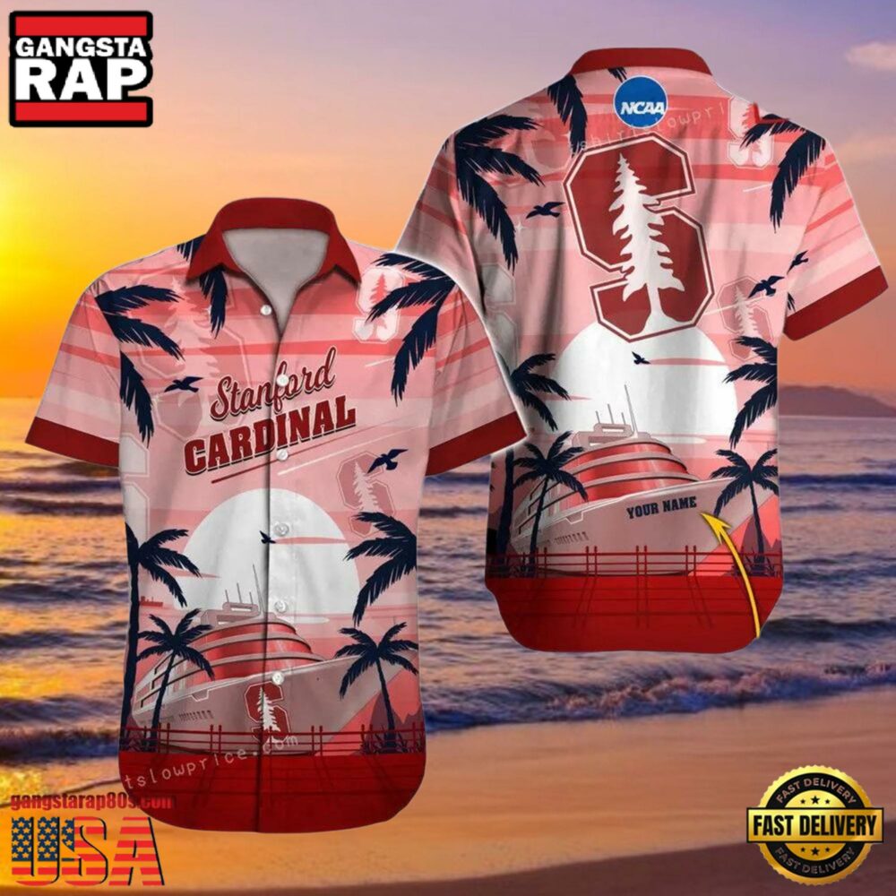 NCAA Custom Name Stanford Cardinal Hawaiian Shirt Hawaiian Shirt Cheap