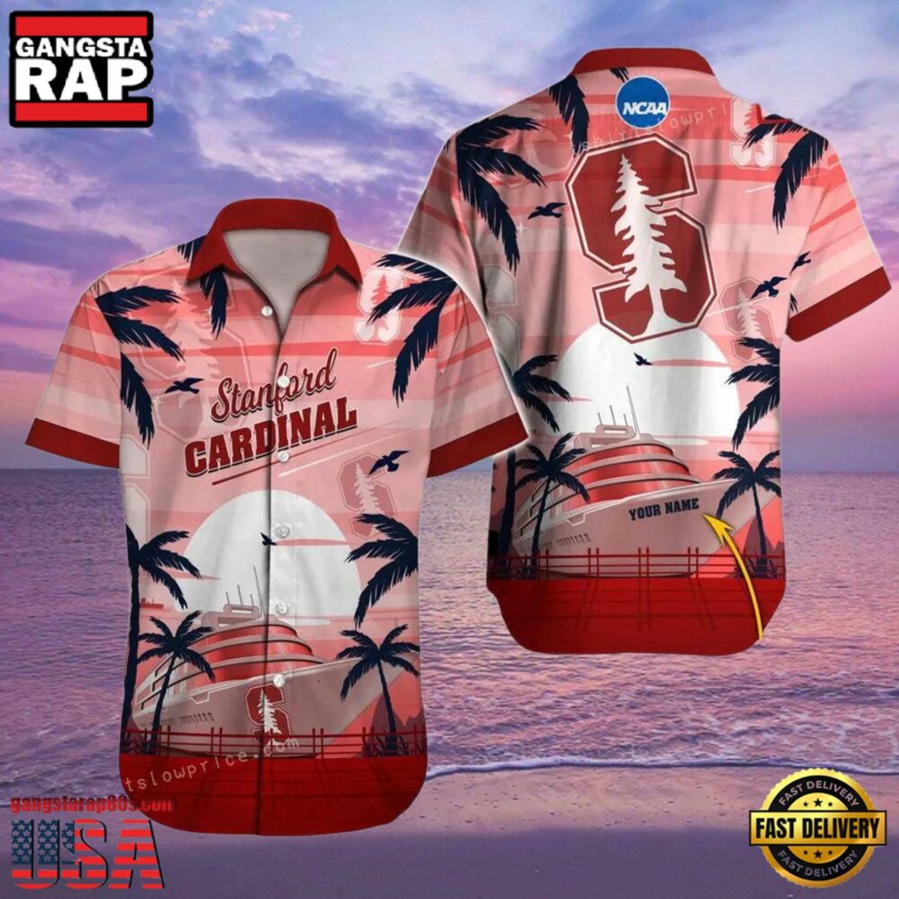 NCAA Custom Name Stanford Cardinal Hawaiian Shirt Hawaiian Shirt Cheap