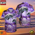 NCAA Custom Name Washington Huskies Hawaiian Shirt Cheap For Men Women