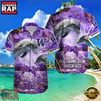NCAA Custom Name Washington Huskies Hawaiian Shirt Cheap For Men Women