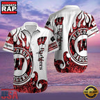 NCAA Custom Name Wisconsin Badgers Hawaiian Shirt Hawaiian Shirt Outfit