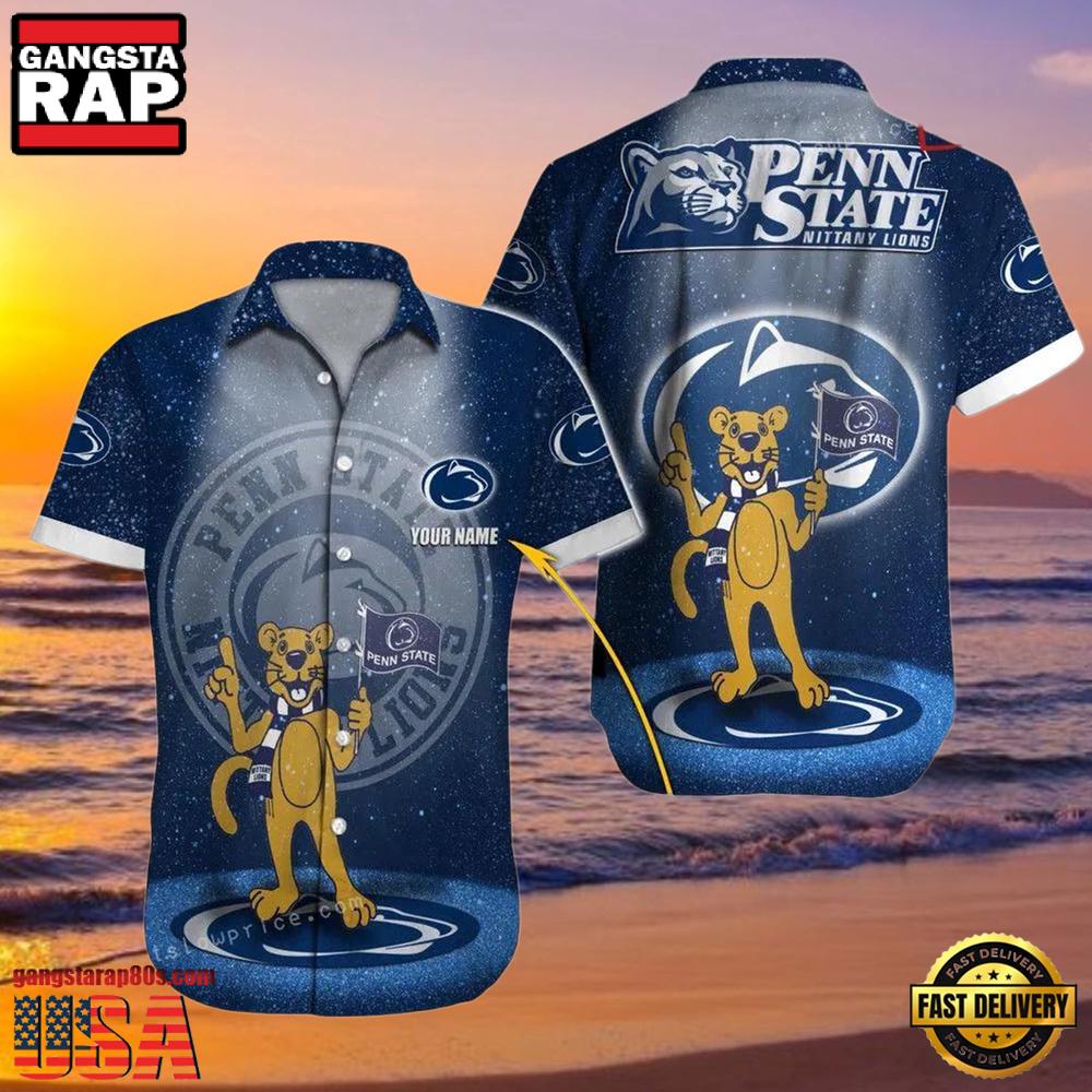 NCAA Custom Penn State Nittany Lions Style Hot Trending Summer Aloha Hawaiian Shirt Cheap