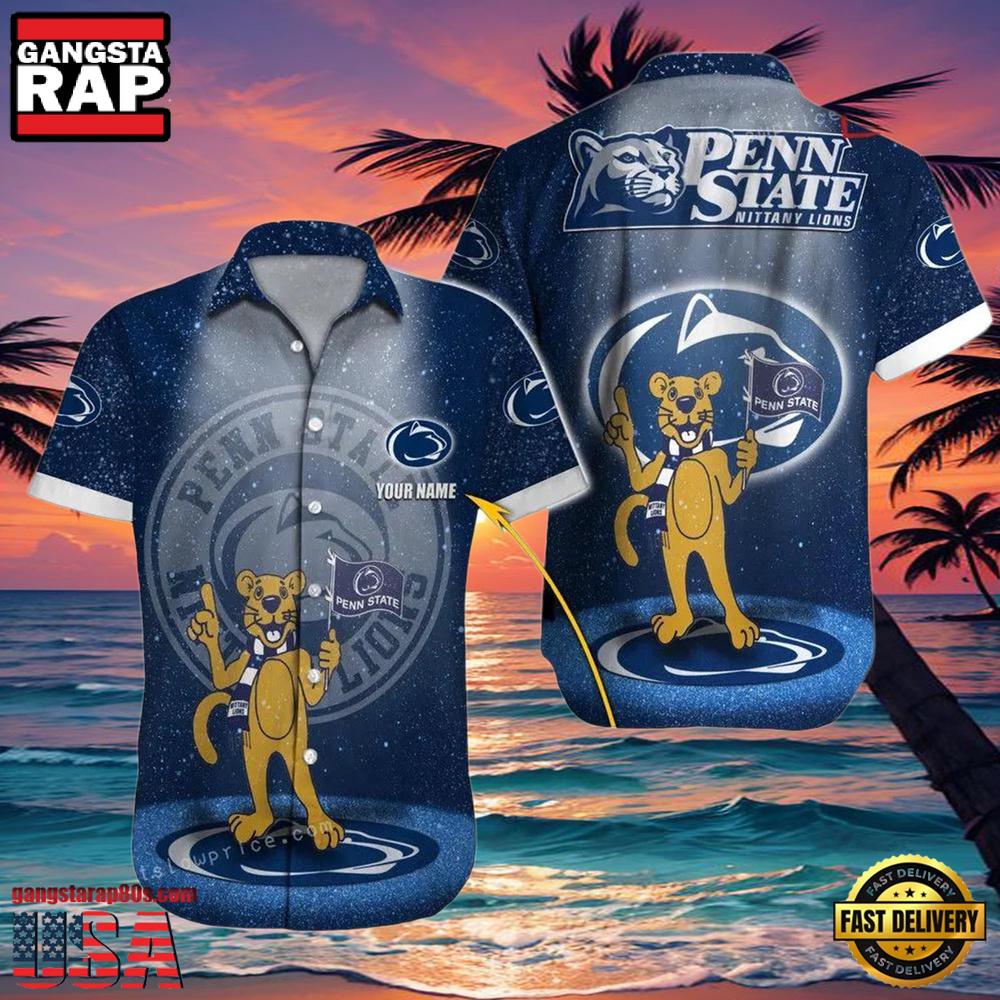 NCAA Custom Penn State Nittany Lions Style Hot Trending Summer Aloha Hawaiian Shirt Cheap