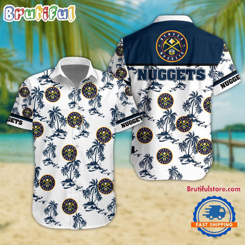 NCAA Denver Nuggets Sporty Aloha Summer Hawaiian Shirt