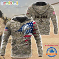 NCAA Drake Bulldogs Military Veterans Camouflage Hoodie