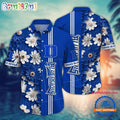 NCAA Duke Blue Devils Flower Summer Aloha Button Hawaiian Shirt