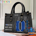 NCAA Duke Blue Devils Forever Not Just When We Win Leather Hand Bag