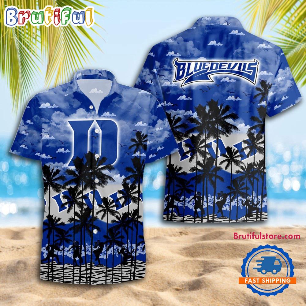 NCAA Duke Blue Devils Palm Tree Hawaiian Shirt