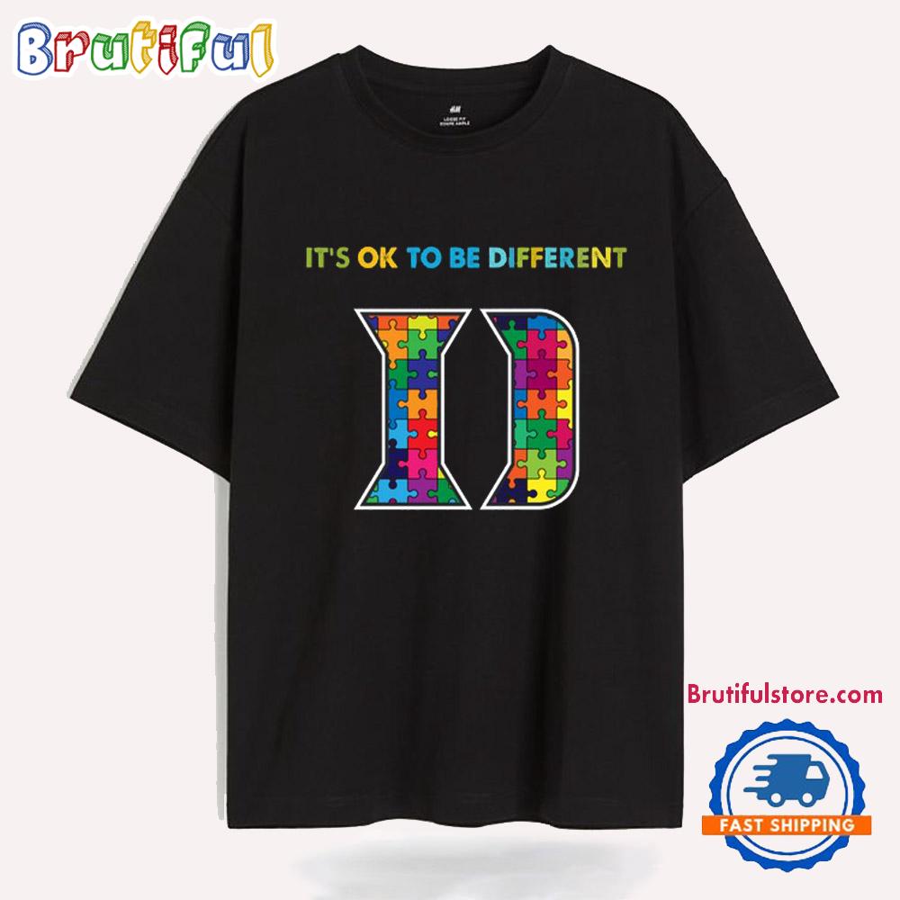 NCAA Duke Blue Devils Special Autism Awareness It’s Ok To Be Different T-Shirt