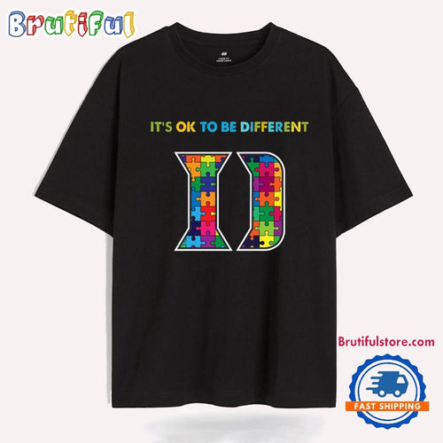 NCAA Duke Blue Devils Special Autism Awareness It’s Ok To Be Different T-Shirt