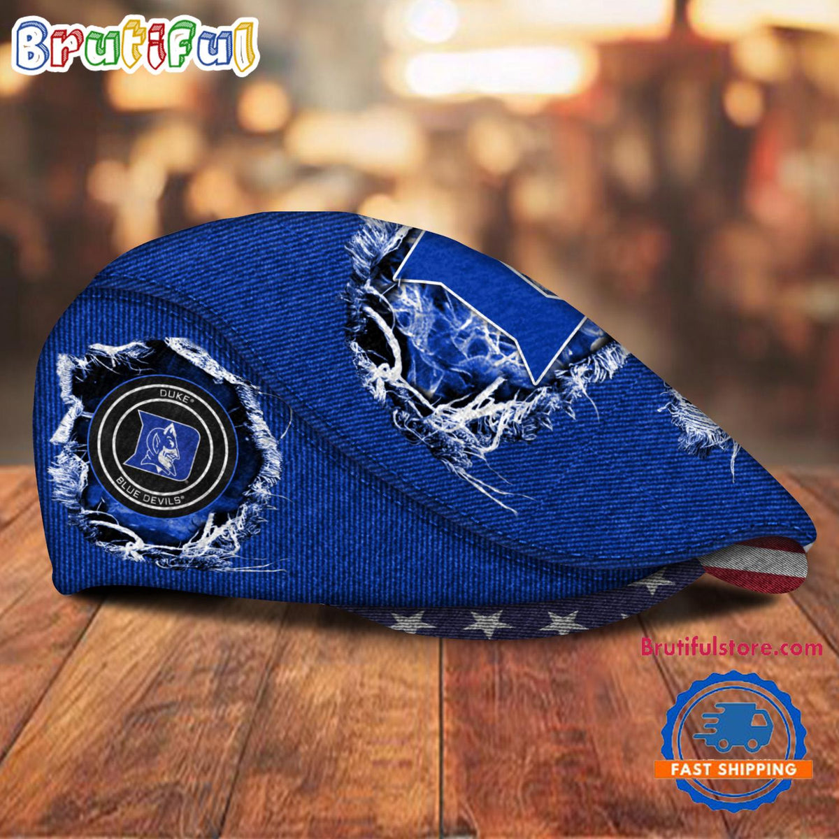 NCAA Duke Blue Devils Sport Team Design Jeff Cap