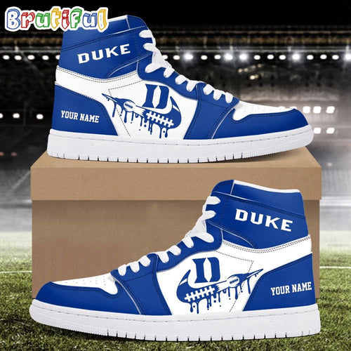 NCAA Duke Blue Devils Sport Team Personalized Air Jordan 1 Hightop Shoes