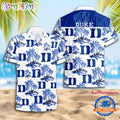 NCAA Duke Blue Devils Sporty Aloha Summer Hawaiian Shirt