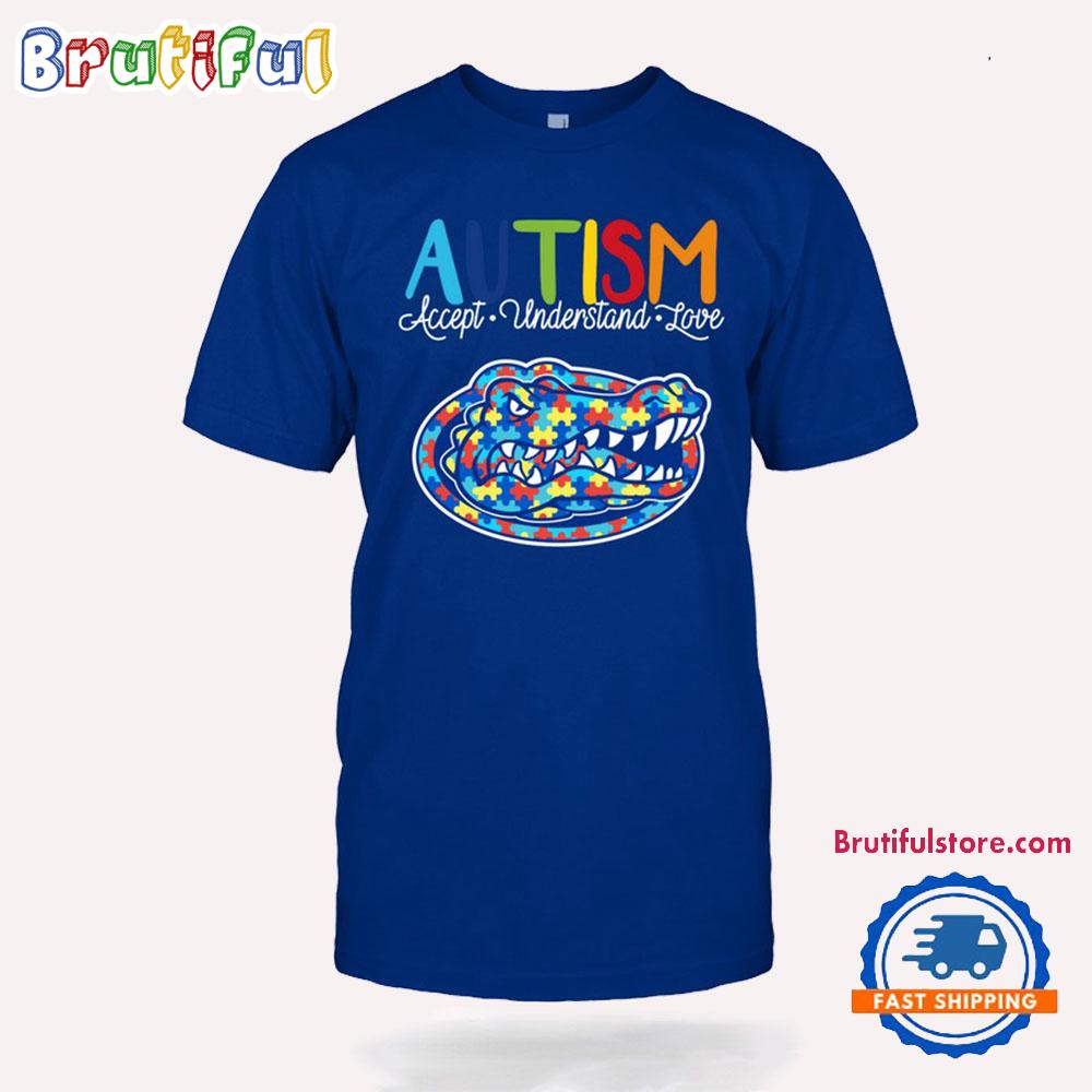 NCAA Florida Gators Autism Accept Understand Love T-Shirt