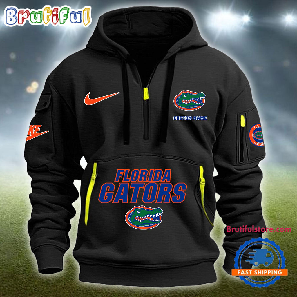 NCAA Florida Gators Heavy Hoodie, Sporty Quarter Zip Hoodie