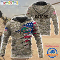 NCAA Florida Gators Military Veterans Camouflage Hoodie