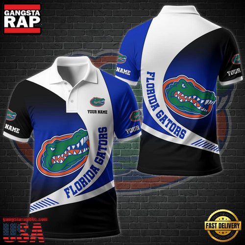 Custom Name NCAA Florida Gators Team Polo Shirt