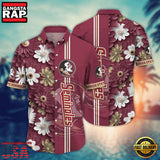 NCAA Florida State Seminoles Flower Style Hot Summer Aloha Hawaiian Shirt