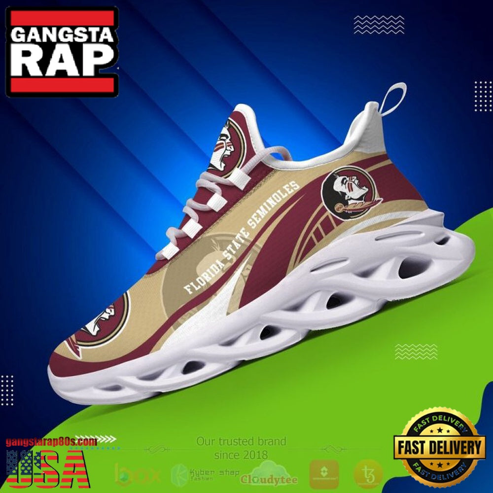 NCAA Florida State Seminoles Football Clunky Unique Design Max Soul Shoes Running Sneakers