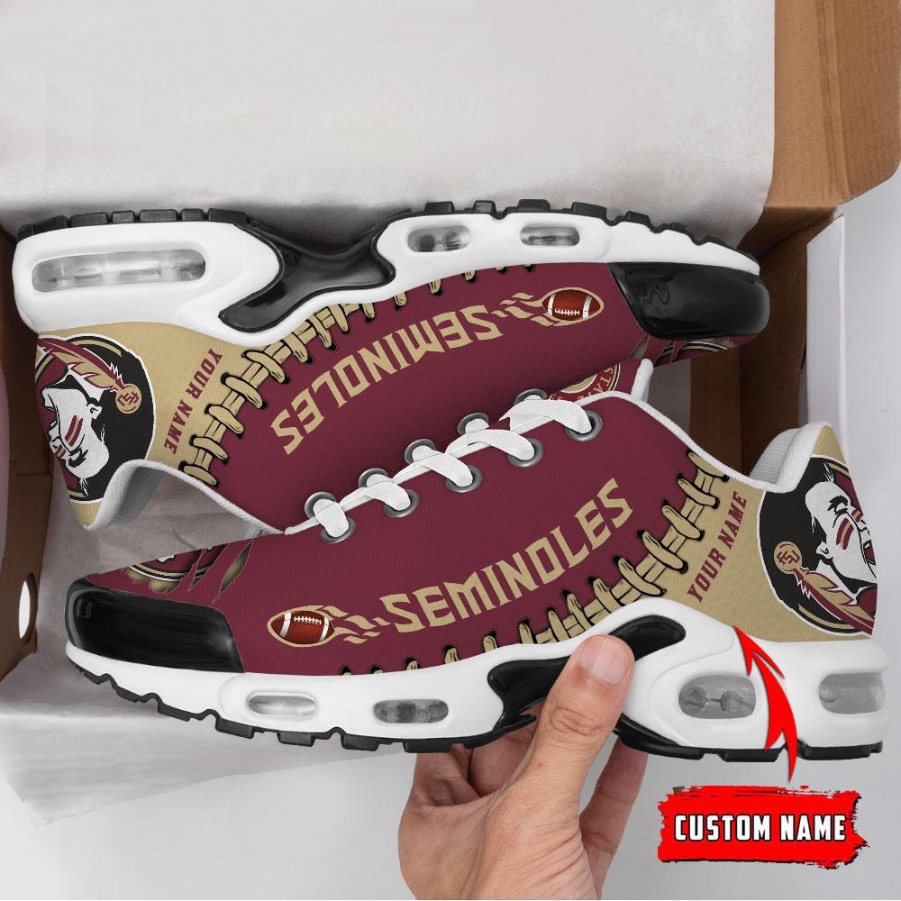 NCAA Florida State Seminoles Football Custom New Design Air Max Plus Shoes Running Sneakers